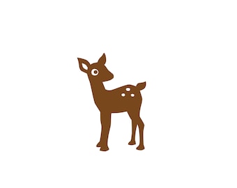 application fawn BAMBI patches children illustration deer iron-on pictures baby stickers kids applications fawn shirt diy