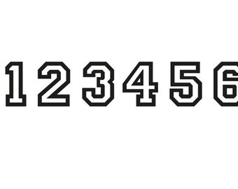 Iron on Initials, Football Shorts Iron on Number Transfers, Soccer Kit Iron-on  Transfer, Cheap Kit Numbering 