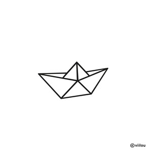ORIGAMI PAPER BOAT patch kids applications origami boat shirt paper boats diy illustration love boat shirt child sticker origami motifs