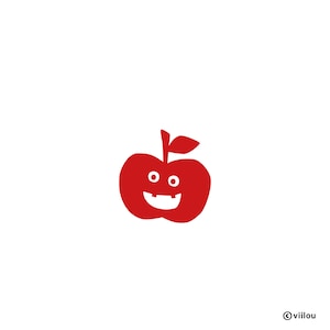 patch APPLE applications apples patches fruits with faces stickers children shirt apple iron-on pictures diy kids illustration