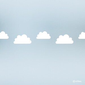 window stickers CLOUDS decals nursery decor privacy film baby room borders kids wall tattoos children motifs glass door stickers diy