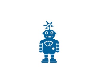 Applikation ROBOTER Patches Kind Shirt Roboter diy Aufnäher Roboter Illustration Kinder Applikationen Roboter R2 diy