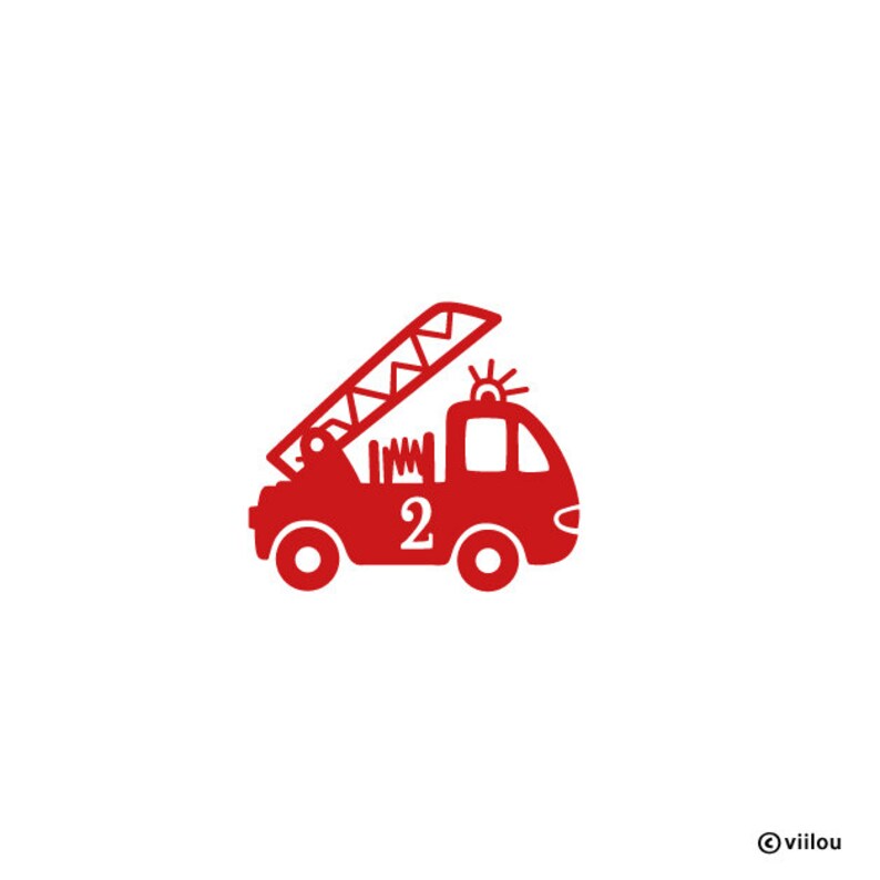 Numbers Patches FIRE ENGINE Applications Children Birthday - Etsy