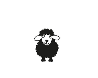 sheep patches animals applications children illustration sheep shirt diy iron-on pictures animals stickers kids