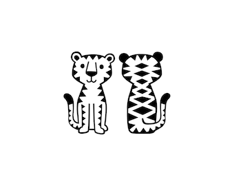 Tiger Applikation ★ Tigerkopf Gestickt Patch Aufb Produktbild-Vorschau 4