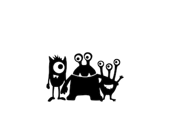patch monsters application monster patches children diy shirt monster sticker halloween iron-on pictures child illustration