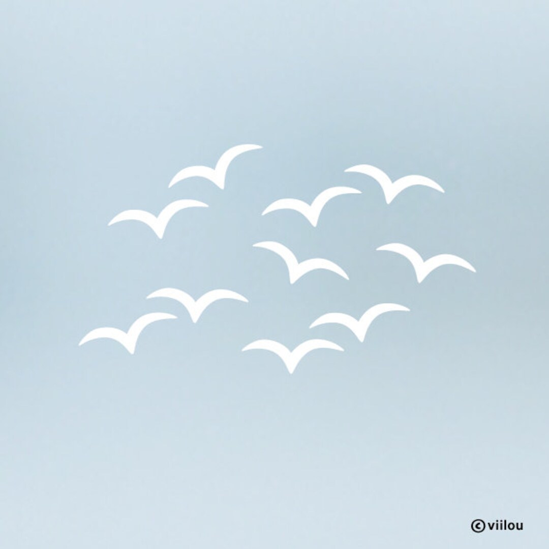 Window Stickers BIRDS Silhouettes Window Pictures Birds Decals Etsy UK