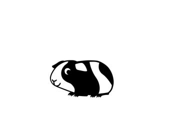 GUINEA PIG patches animals applications guinea pigs stickers iron-on pictures children diy shirt guinea pigs illustration