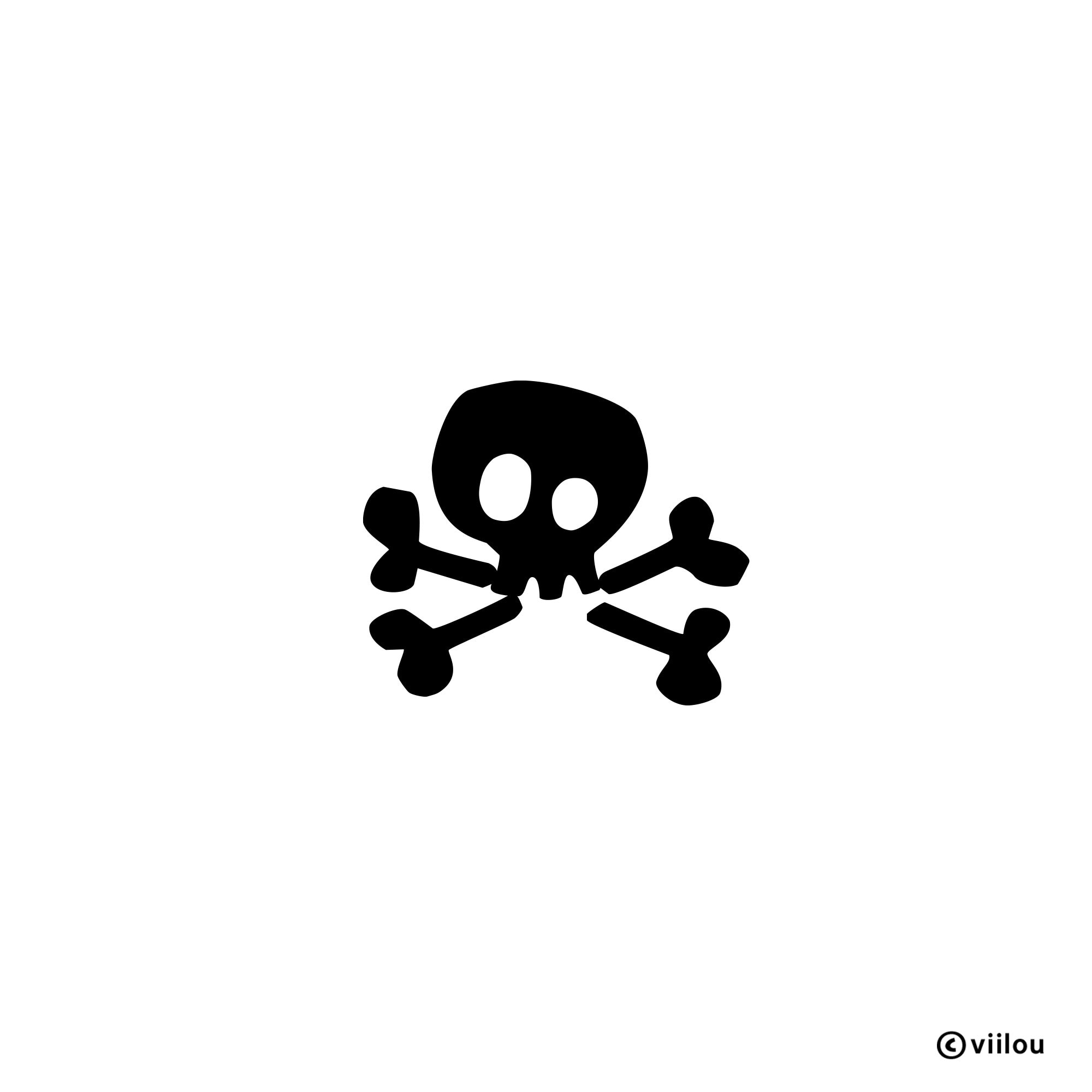 Applikation zum Aufbügeln Bügelbild 2-556 Piraten Flagge 