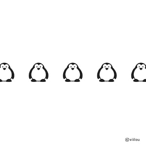 PINGUÏNEN muurstickers kinderkamer randen dieren muursticker pinguïn illustratie pinguïns muurstickers diy
