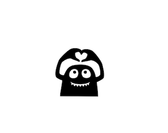 Auto Sticker MONSTER LOVE Aufkleber Heckscheibe Familie Autoaufkleber Kinder Autosticker Monster Aufkleber Fenster diy