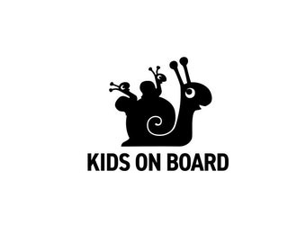 sticker kids on board car decals family SNAIL baby on board stickers children on tour window illustration car names family pictures