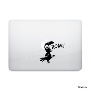 PARROT sticker computer decals notebook stickers macbook art laptops illustration parrot wall tattoos ROAR decals bags diy