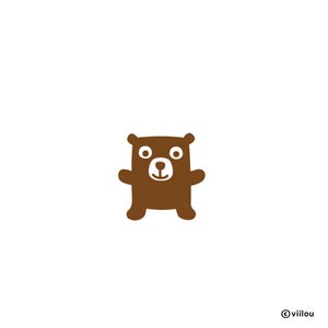 bear patches animals stickers children applications baby motifs kids illustration bears iron-on pictures little bear shirt diy