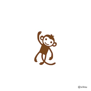 Patch thermocollant SINGE Patchs Animaux Applications Enfants Singes thermocollants diy T-shirt Velours Sticker Singes Illustration Bébé Patchs thermocollants