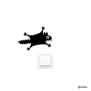 sticker flying squirrel wall decals switch stickers squirrel wall tattoos nursery illustration squirrel decals children