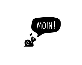 car sticker SNAIL speech bubble MOIN! decals outdoor stickers animals on board window tattoos family illustration car pictures diy