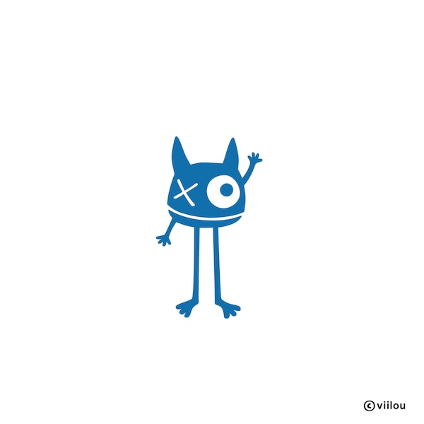 children iron-on patch MONSTER illustration kids patches monsters velour transfers pictures shirt motifs child graphics diy