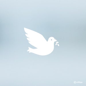 sticker dove peace decals window decor illustration birds stickers window art pictures peace stickers translucent foil diy