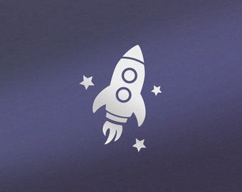 children reflector sticker ROCKET with stars decals helmet pictures reflecting stickers kids reflective pics child bike reflectors stars diy