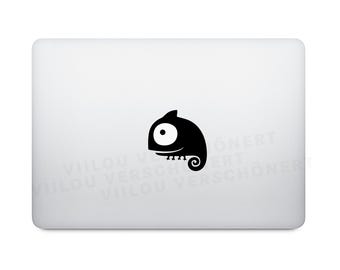 computer sticker CHAMELEON illustration decals macbook apple stickers notebook tattoos animals wall tattoos tablet motifs graphics diy