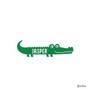 Namen Wandaufkleber Kinderzimmer Wandsticker KROKODIL Wandtattoo Babyzimmer Sticker Wickelzimmer DekorationTür Kind