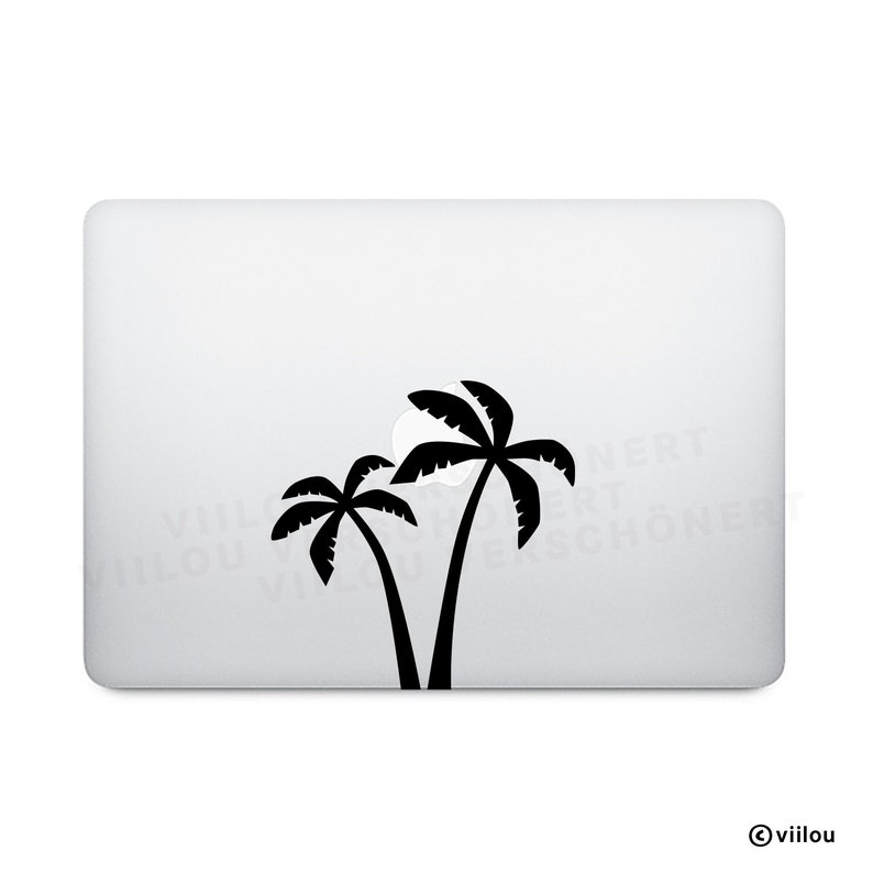 Computer Sticker PALM TREES Decal Notebook Sticker Mac Decals Etsy