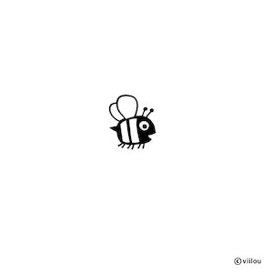 BEE patches bees applications animals iron-on pictures children stickers bees illustration kids shirt bumblebee diy