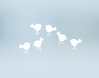 window stickers BIRDS decals sparrow sticker glass decor foil birds illustration translucent foil decor pictures diy