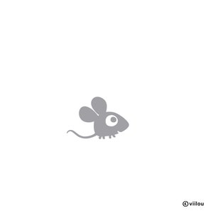 MOUSE patch child applications mice iron-on stickers animals illustration kids pictures velor motifs shirt diy