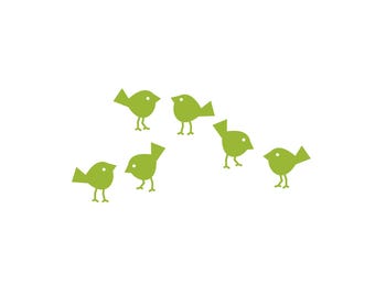 wall stickers BIRDS illustration decals nursery wall tattoos animals window pictures kids decor glass door  decals children wall bird diy