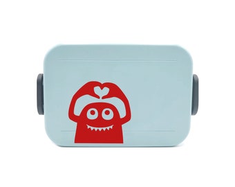 Autocollant boîte à lunch autocollant étanche autocollant bouteille enfant illustration monstre LOVE autocollant boîte à lunch motifs diy