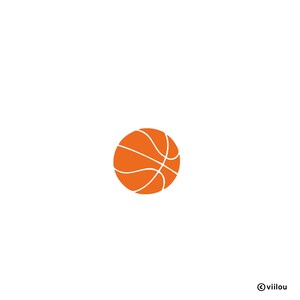 Könnte beinhalten: Ein orangefarbener Basketball mit weißen Linien.