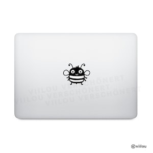 Sticker HUMMEL BIENCHEN Illustration Computer Aufkleber einfarbige Motive Notebook Grafiken Bienen Bilder einfarbig diy