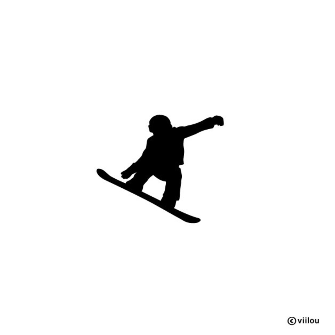SNOWBOARDER Applications Children Patches Silhouettes Sport - Etsy Denmark