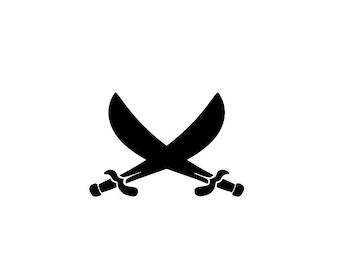 SWORDS patches pirates applications children diy shirt pirates sticker vikings illustration knives patches iron-on pictures