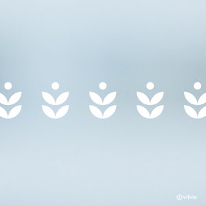 Adesivi per finestre fiori immagini per finestre bordi floreali motivo retrò decorazione decorazione per finestre fiori pellicola per la privacy motivo 12