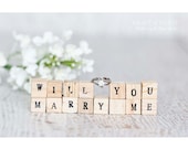 Personalized wood block set, will you marry me, wedding favor, wedding gift, home decor, bomboniere, rustic