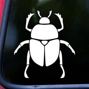 Scarab Beetle  -  Vinyl Decal Sticker - Bug Amulet Ancient Egypt Insect