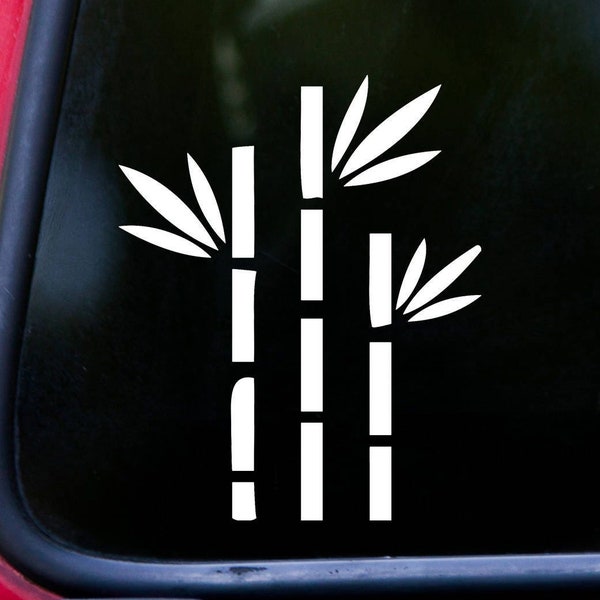 Bamboo Vinyl Decal Sticker - Shoots Plant Tree Flower