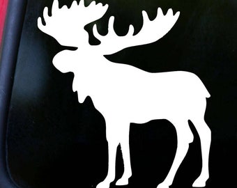 Moose Vinyl Decal Sticker - Antlers Bull Elk Deer - Canada