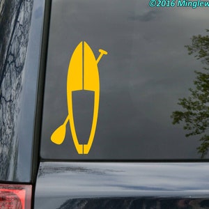 Paddle Board Vinyl Decal - SUP Stand Up Paddling - Die Cut Sticker