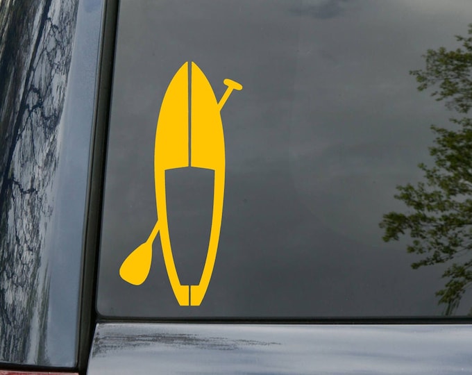 SUP Waterproof Sticker, Stand up Paddle Vinyl Sticker, Paddleboard Gift ...