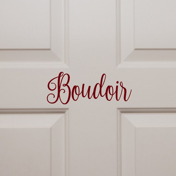 Boudoir Vinyl Decal Sticker V2 - Bedroom Sitting Room Salon