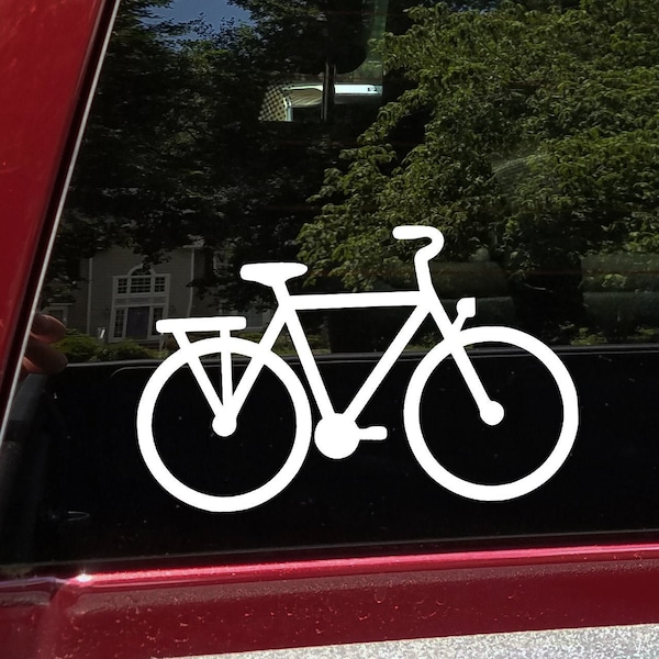 City Bike - Vinyl Decal Sticker - Commuter Urban Bicycle