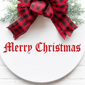 Merry Christmas Charles Dickens V3 Vinyl Decal Sticker | Custom Color Holiday Sign Small To Large For Window, Door, Wall, Cars, and More!