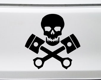 OSSA Pistons skull Sticker