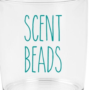 Scent Beads - Rae Dunn Inspired Vinyl Sticker - Laundry Room Home Organization Farmhouse - Die Cut Decal