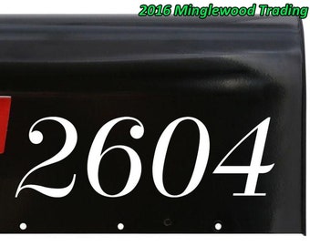Custom House or Mailbox Numbers Vinyl Decal Sticker 1&quot; to 8&quot; tall - Address Lettering Name - Duchess
