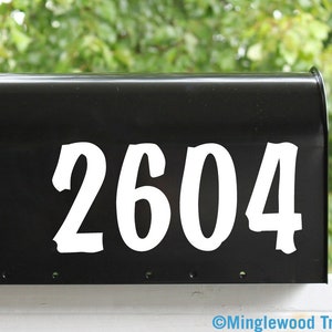 2 Sets of 3.5&quot; Custom Mailbox Numbers - Vinyl Die Cut Decals - Transom Sidelight